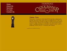 Tablet Screenshot of clockmanor.com
